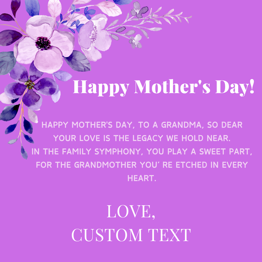 Happy Mother's Day To Grandma Interlocking Hearts Necklace - Personalize It Toledo