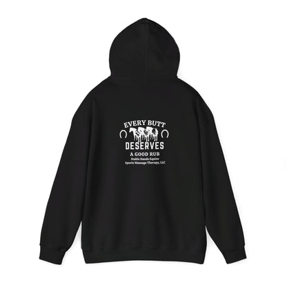 Every Butt Deserves A Good Rub Stable Hands Equine Sports Massage Therapy, LLC Hooded Sweatshirt