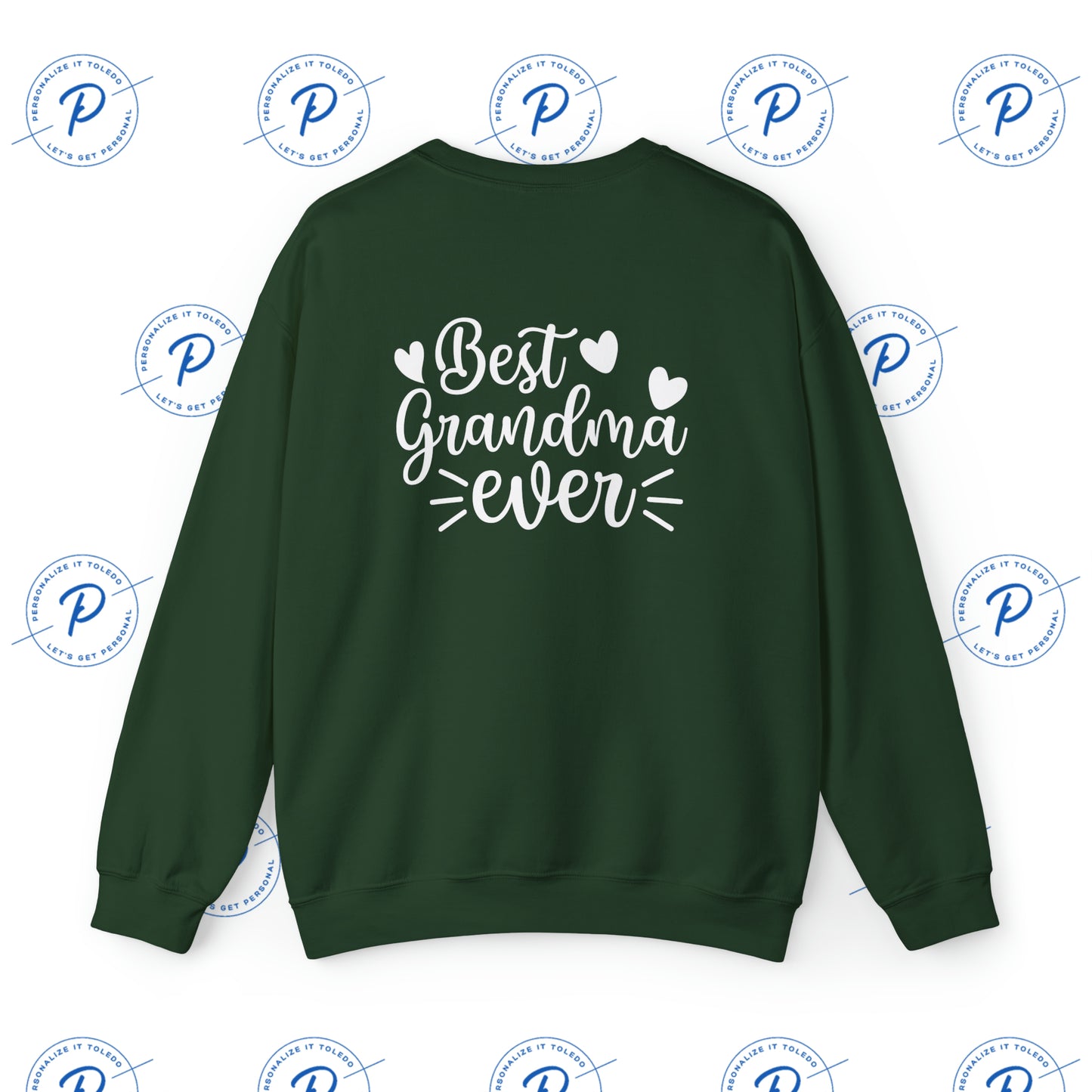 Cherish Grandma with a Personalized Touch – 'Best Grandma Ever' Sweatshirt, Perfect for Grandma Gifts!