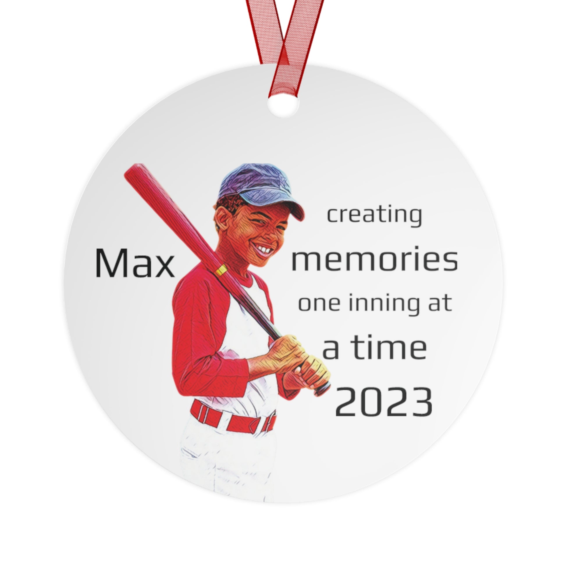 Baseball Photo Ornament, Sports Photo Christmas Ornament, Custom Photo Ornaments for Baseball Moms, Softball Photo Christmas Ornament Gift - Personalize It Toledo