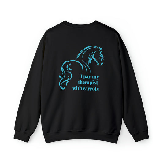 The Lily Farm I Pay My Therapist With Carrots Unisex Heavy Blend™ Crewneck Sweatshirt