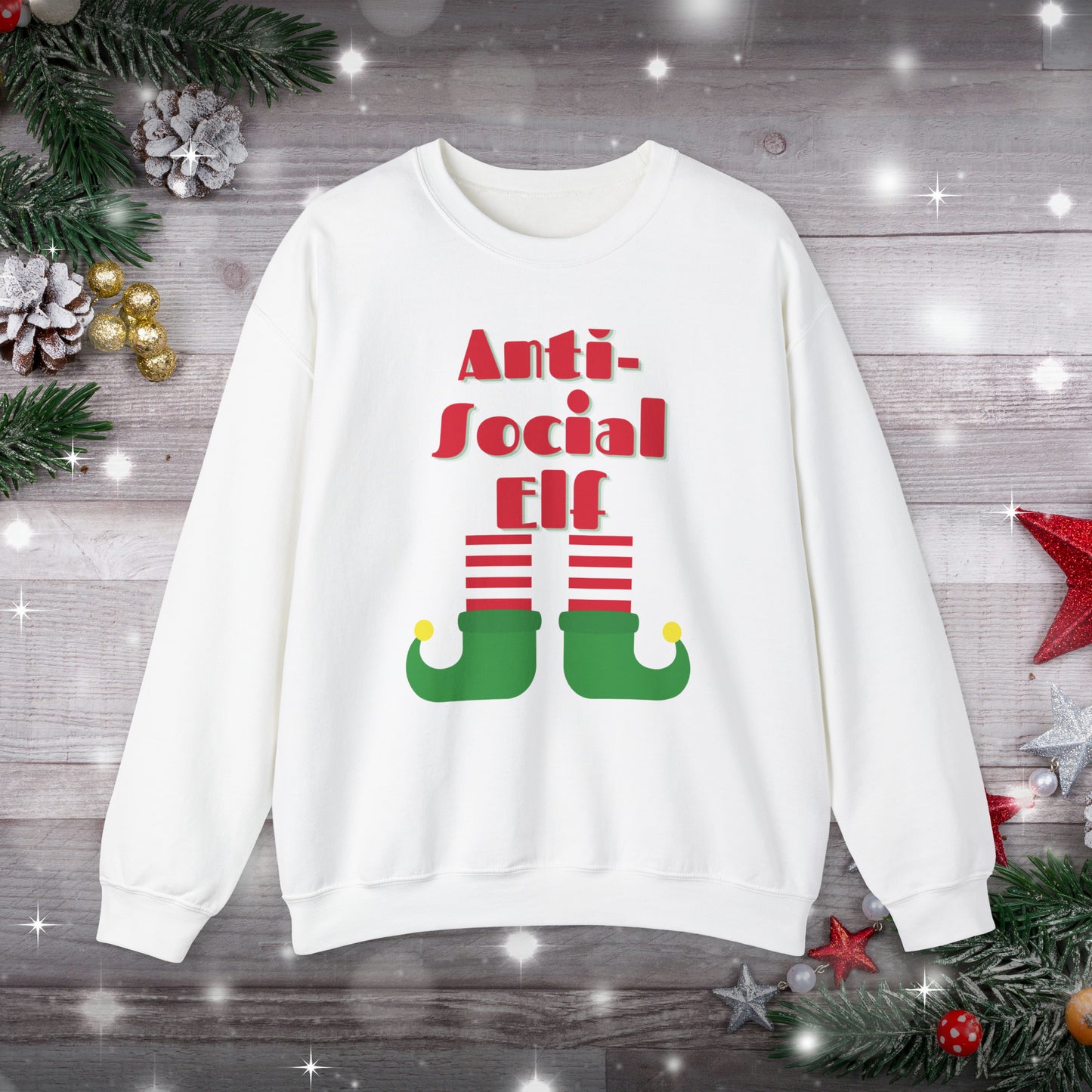 Anti-Social Elf Sweatshirt - Personalize It Toledo