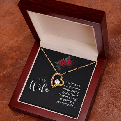 Forever Love Necklace: Timeless Elegance with Dazzling CZ Crystal with Personalized Gift Box