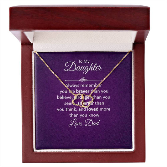To My Daughter Always Remember Everlasting Love Necklace