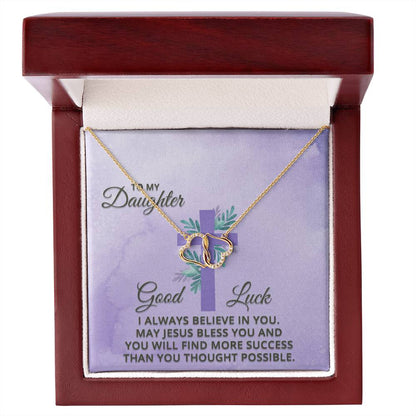 To My Daughter Good Luck Everlasting Love Necklace - Good Luck Necklace