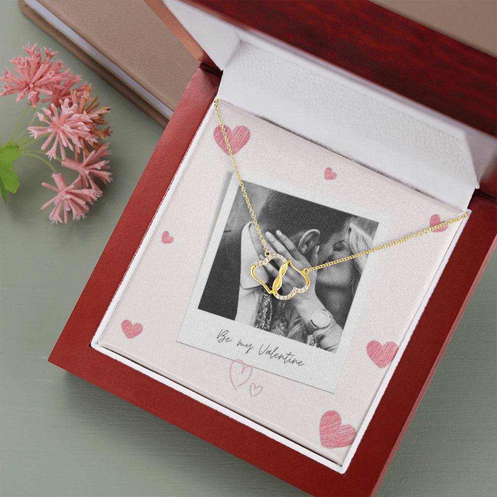 Be My Valentine Everlasting Love With Photo Card Necklace