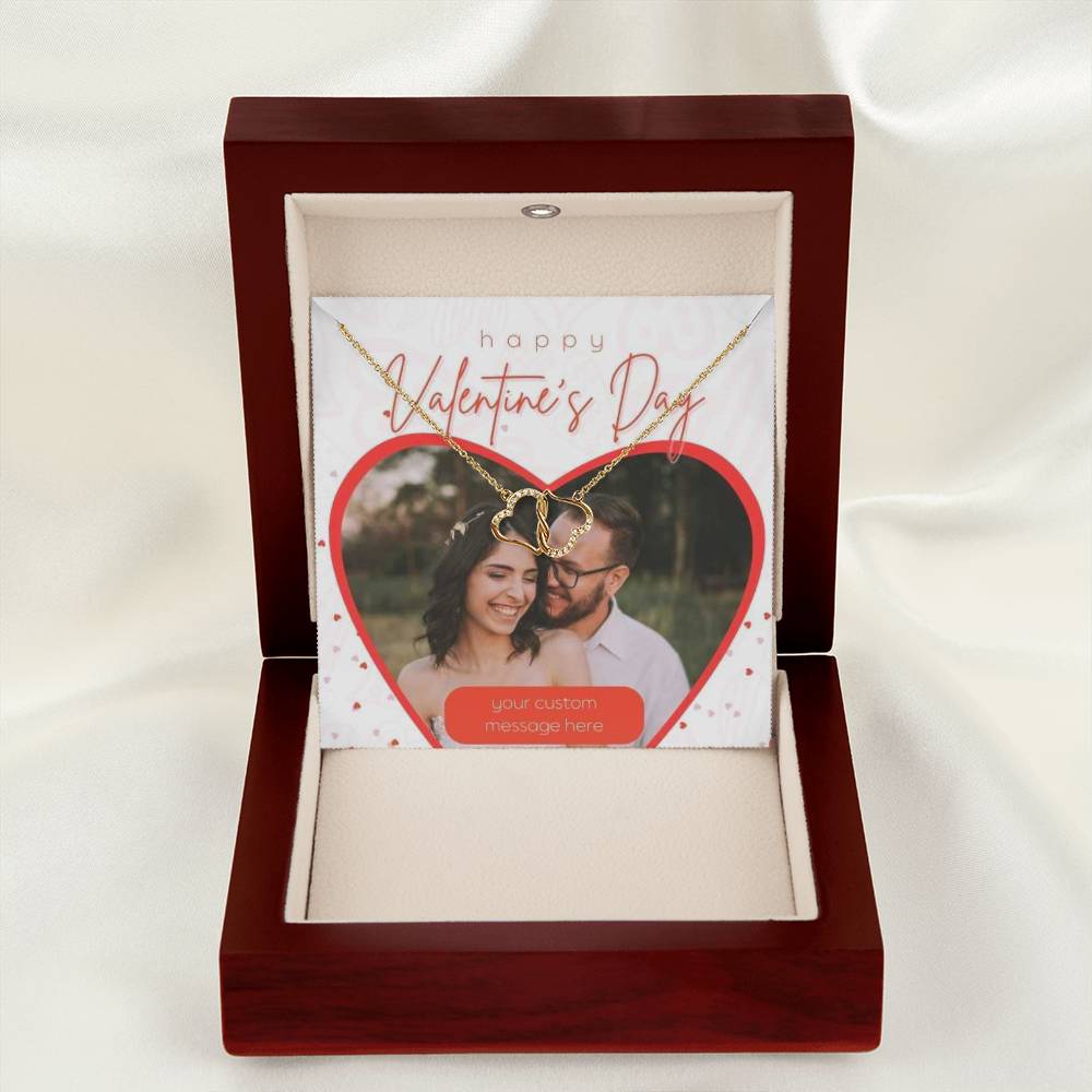 Happy Valentine's Day Everlasting Love Necklace With Photo Card