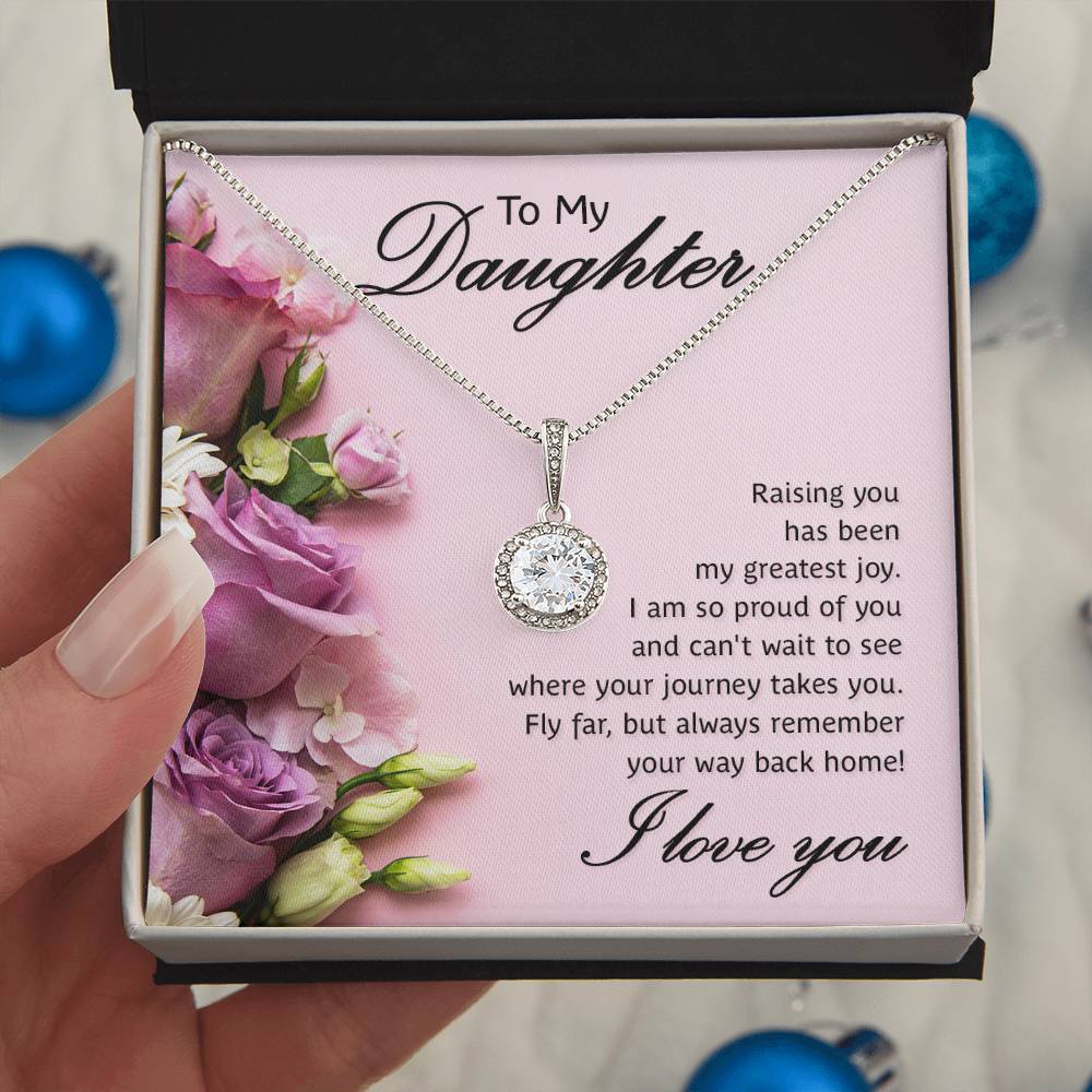 Raising You Daughter Eternal Hope Necklace - A Symbol of Unconditional Love and Guidance