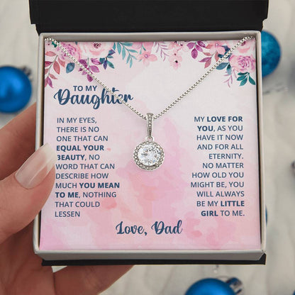 To My Daughter Eternal Hope Necklace from Dad - A Timeless Expression of Fatherly Love