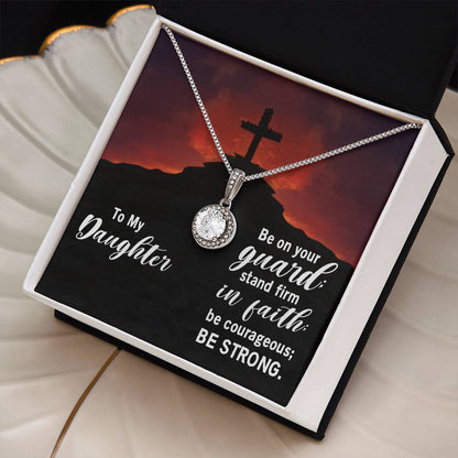 Daughter of Faith Eternal Hope Necklace - A Symbol of Enduring Belief