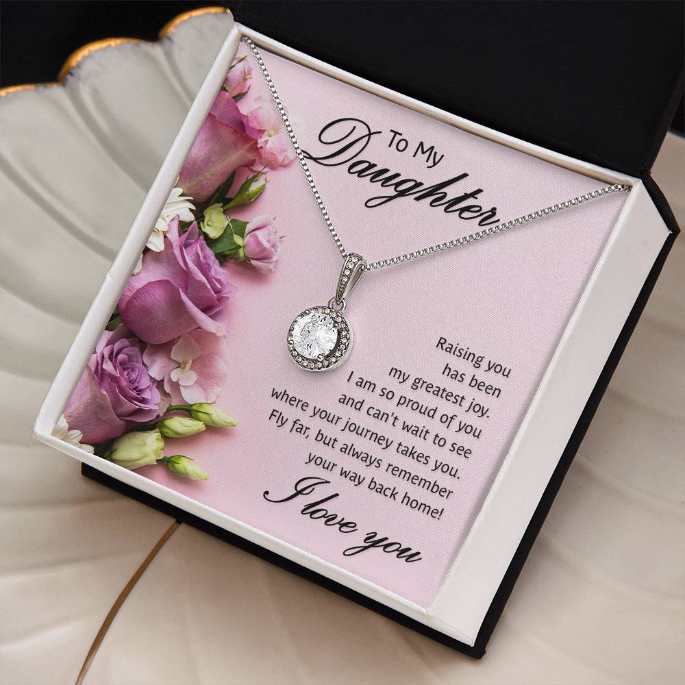 Raising You Daughter Eternal Hope Necklace - A Symbol of Unconditional Love and Guidance