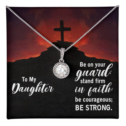 Daughter of Faith Eternal Hope Necklace - A Symbol of Enduring Belief