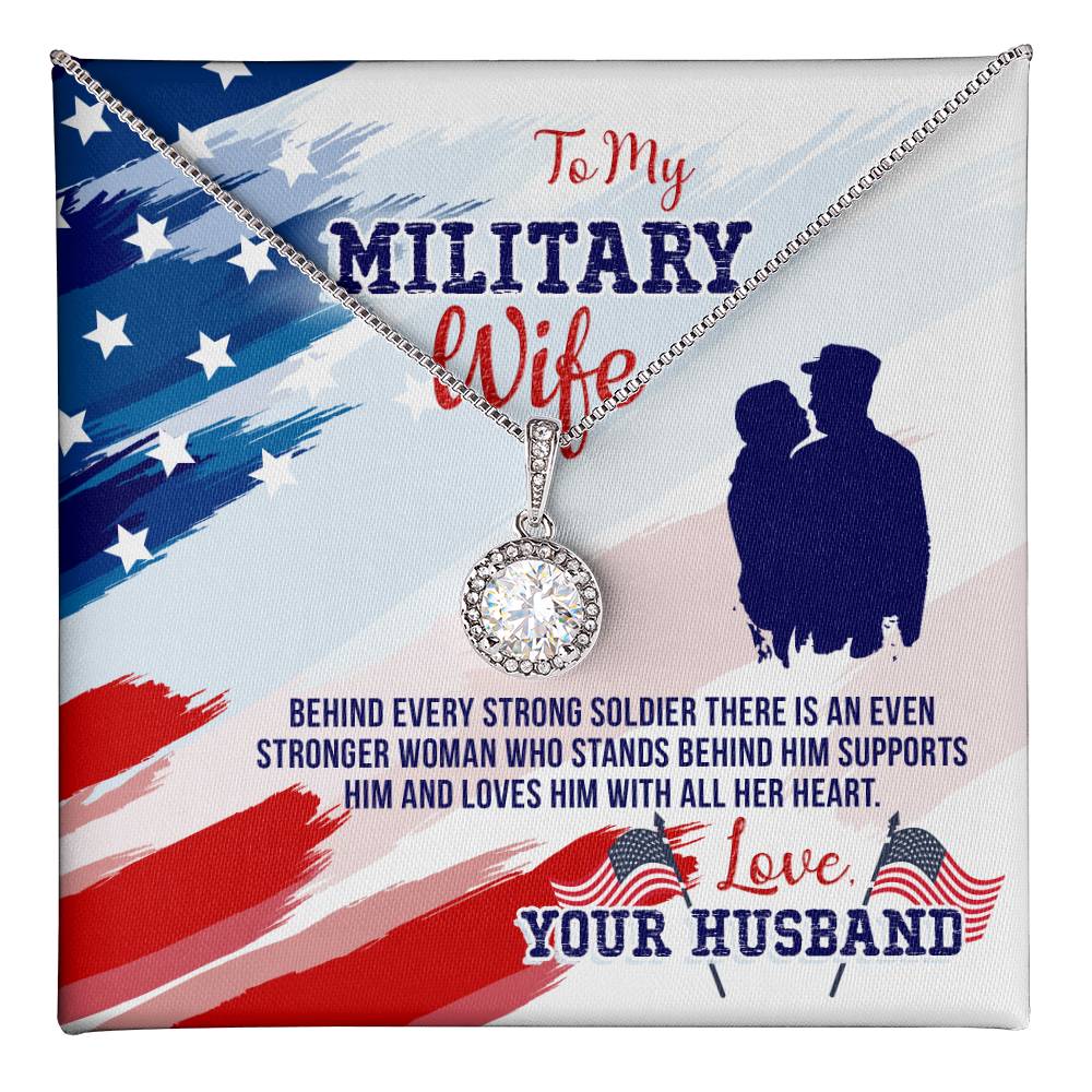 To My MilItary Wife Eternal Hope Necklace