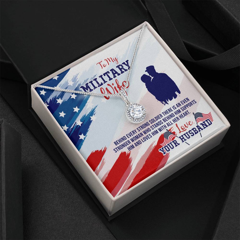 To My MilItary Wife Eternal Hope Necklace