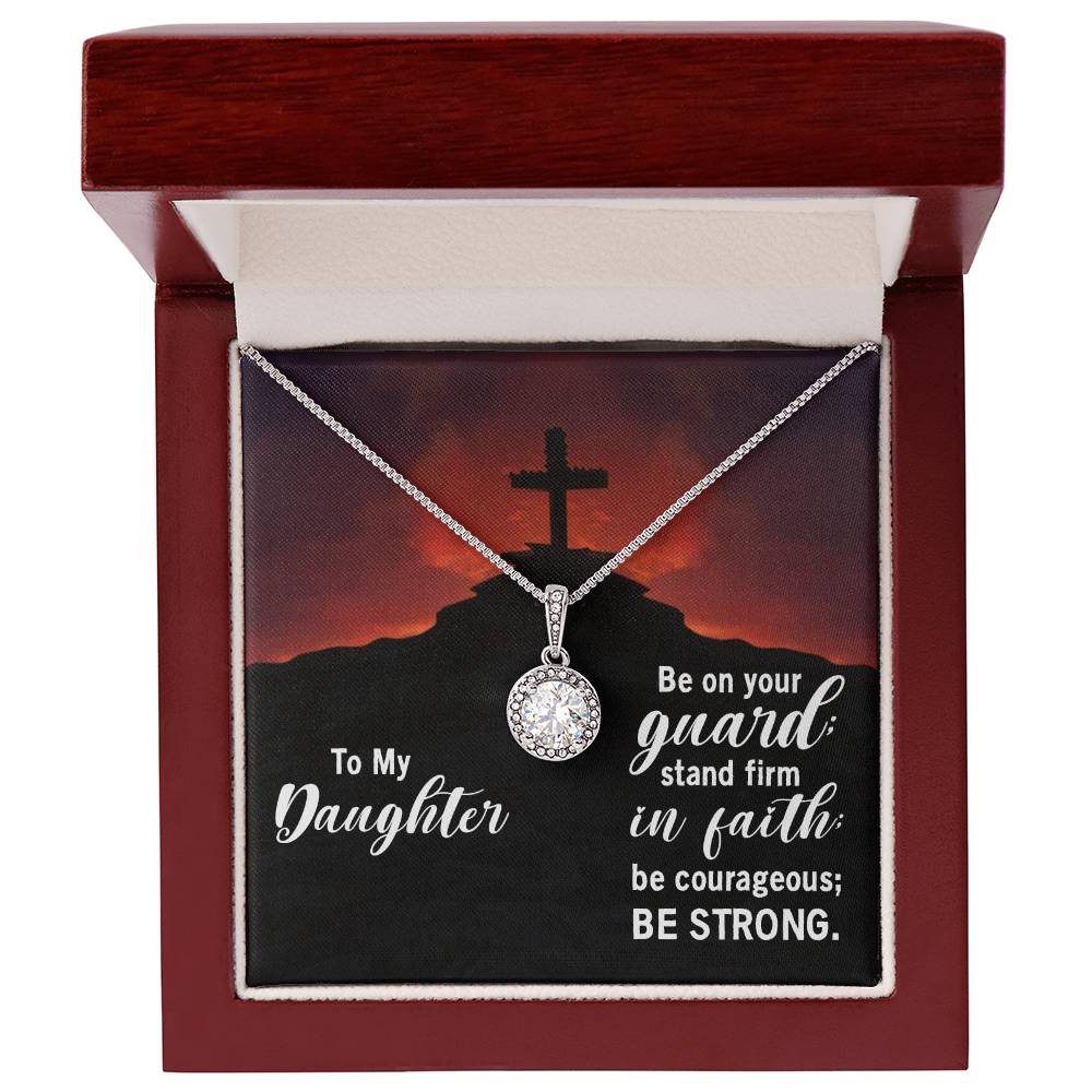 Daughter of Faith Eternal Hope Necklace - A Symbol of Enduring Belief