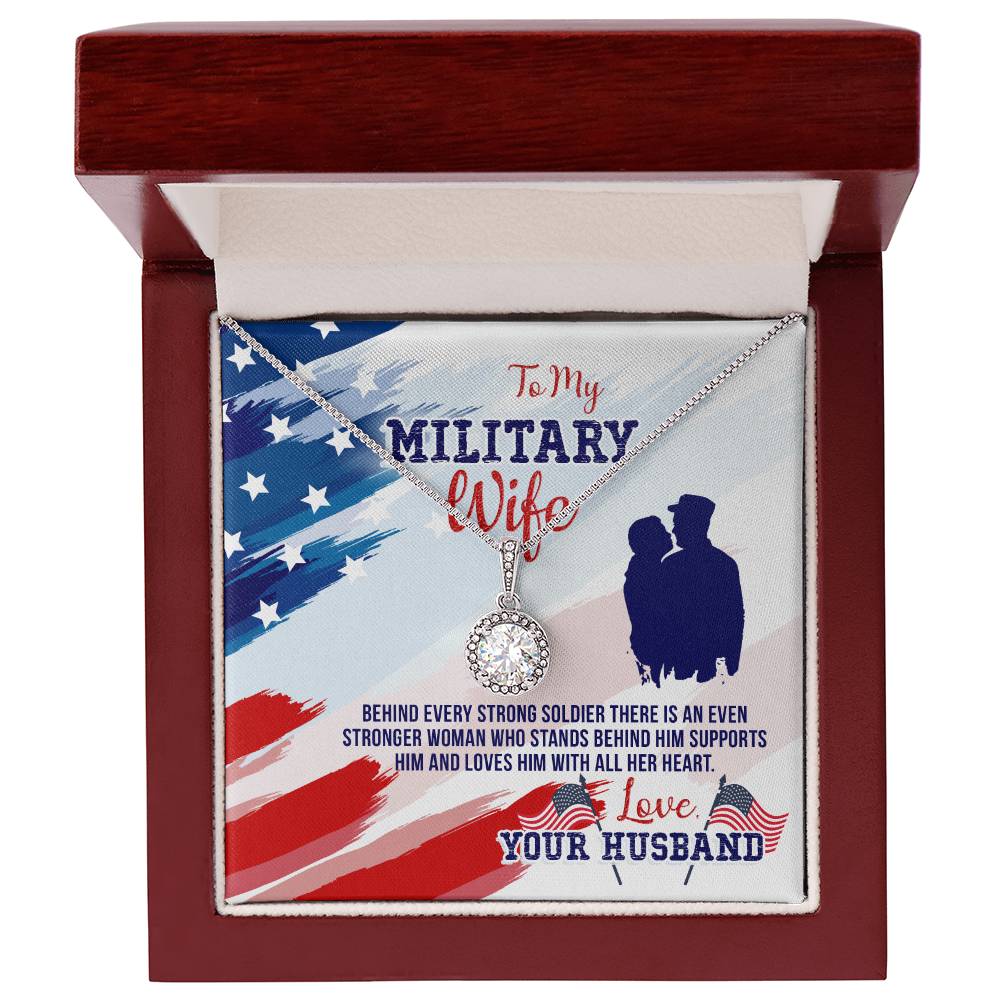 To My MilItary Wife Eternal Hope Necklace