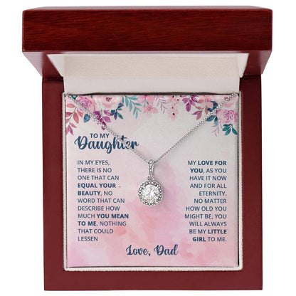 To My Daughter Eternal Hope Necklace from Dad - A Timeless Expression of Fatherly Love