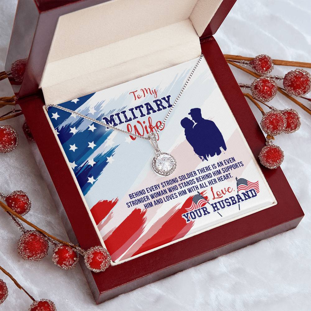 To My MilItary Wife Eternal Hope Necklace