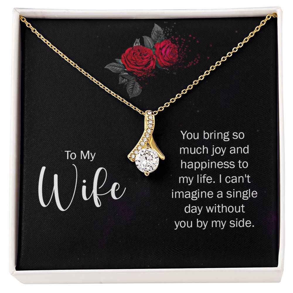 To My Wife - Alluring Beauty Cubic Zirconia Necklace