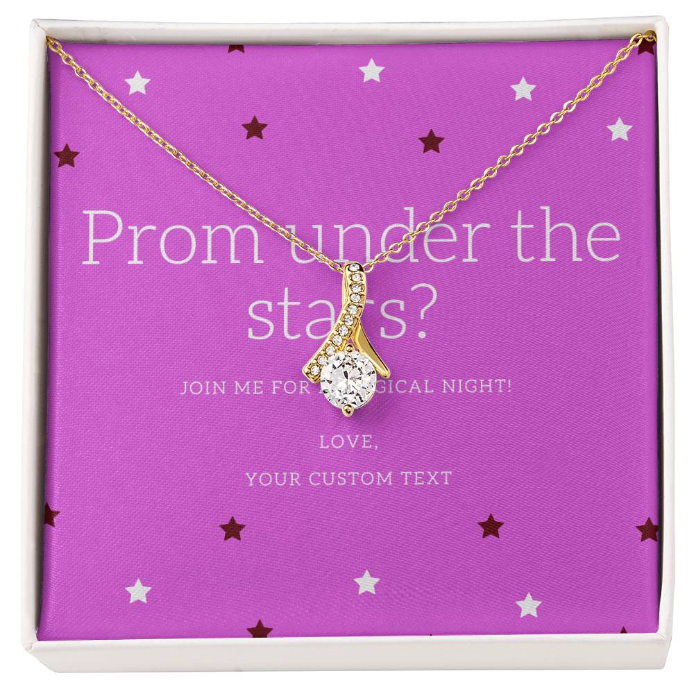 Prom Under The Stars? Alluring Beauty Cubic Zirconia Necklace - Prom Proposal Necklace - Promposal Gift Necklace - Personalize It Toledo