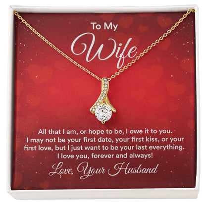 To My Wife - All That I Am - Alluring Beauty Cubic Zirconia Necklace