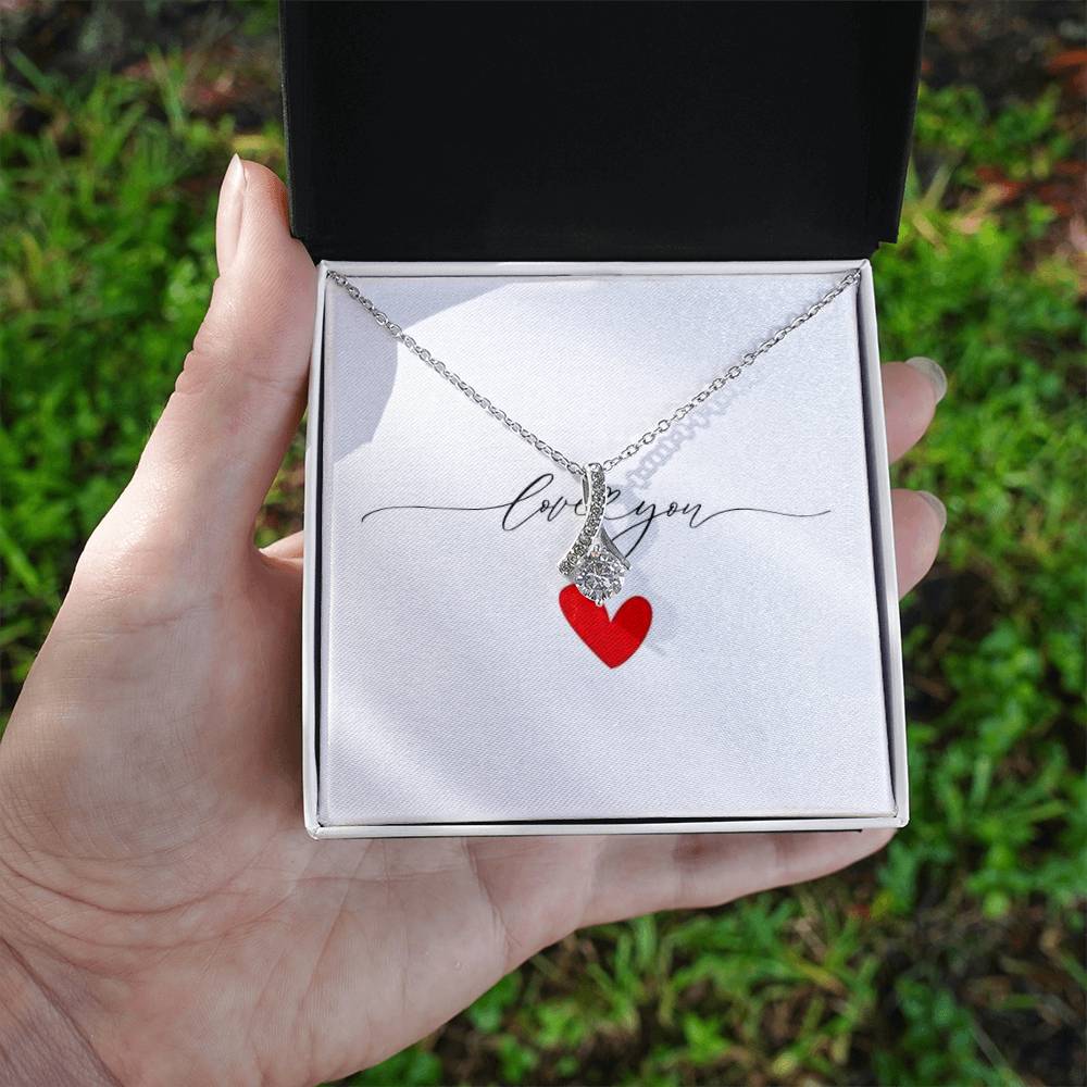 Love You Alluring Beauty Cubic Zirconia Necklace