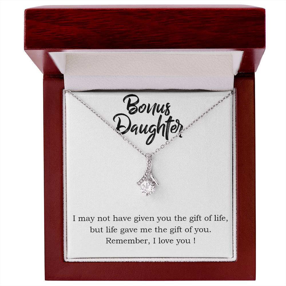 Bonus Daughter Alluring Beauty Cubic Zirconia Necklace