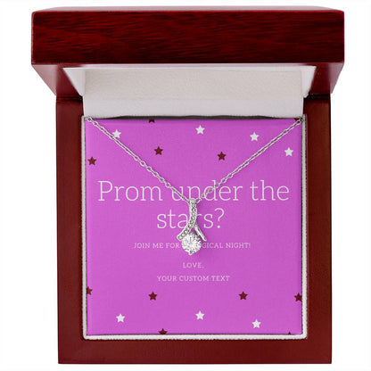 Prom Under The Stars? Alluring Beauty Cubic Zirconia Necklace - Prom Proposal Necklace - Promposal Gift Necklace - Personalize It Toledo