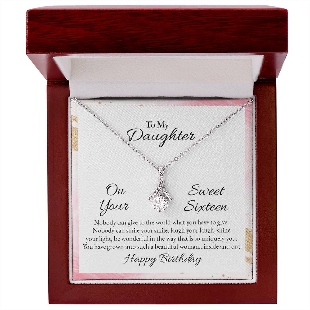 Happy Sweet 16 Alluring Beauty Cubic Zirconia Necklace - Sweet Sixteen Necklace