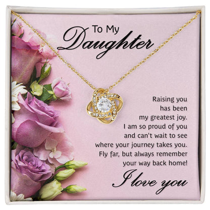 Raising You Has Been My Greatest Joy Love Knot Necklace - Personalize It Toledo