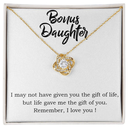 Bonus Daughter Love Knot Necklace - Step Daughter Love Knot Necklace