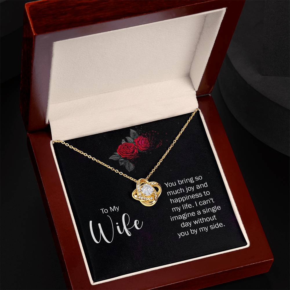 Love Knot Necklace For Wife Captivate Her Heart with Eternal Love, Stunning Love Knot Necklace