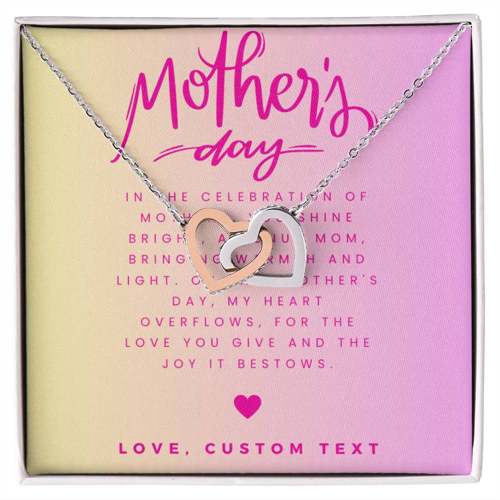 Mother's Day Interlocking Hearts Necklace - Personalize It Toledo