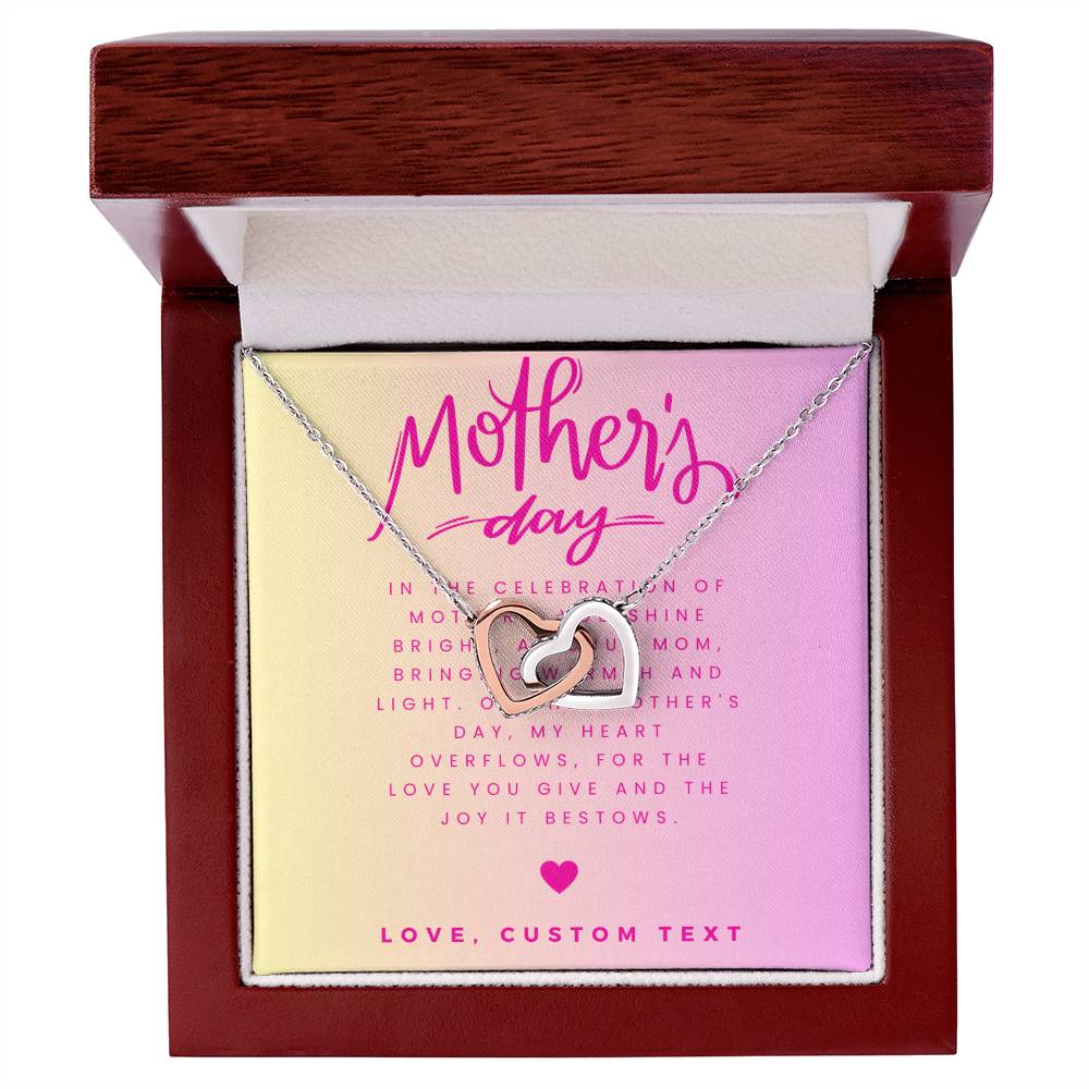 Mother's Day Interlocking Hearts Necklace - Personalize It Toledo