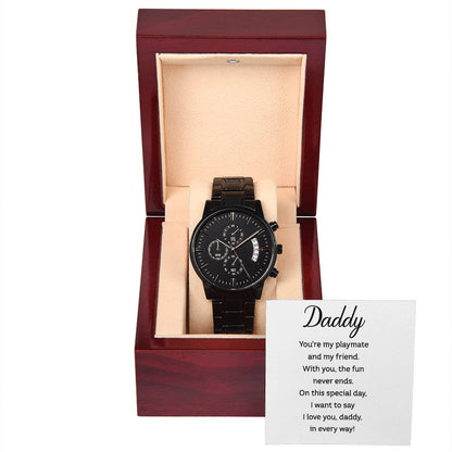 Daddy Black Chronograph Watch