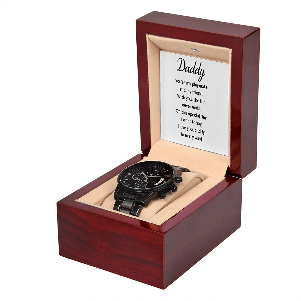 Daddy Black Chronograph Watch