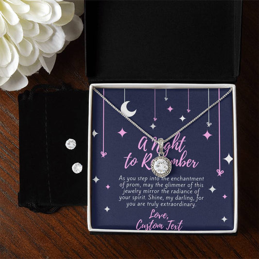 A Night To Remember Eternal Hope Necklace & Earrings Prom Jewelry Set - Prom Jewelry Set - Prom Necklace - Prom Earrings - Personalize It Toledo