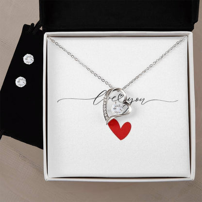 Love You Forever Love Earring & Necklace Set