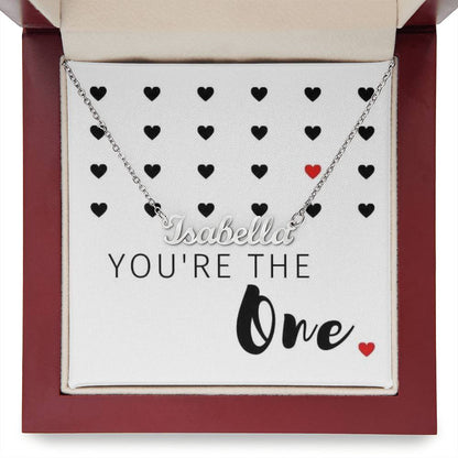 You're The One Custom Name Necklace - Personalize It Toledo