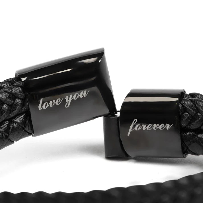 To My Man, I Love You with Every Ounce" Love You Forever Bracelet - A Heartfelt Token of Enduring Affection