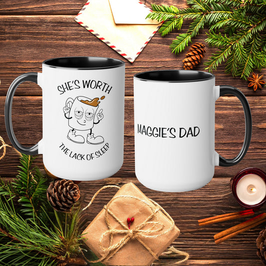 New Dad Gifts, First Time Dad Coffee Mug, Funny Gifts For New Dads, Custom Mug For First Time Dad, Christmas Gift For Dad, Birthday Gift Dad