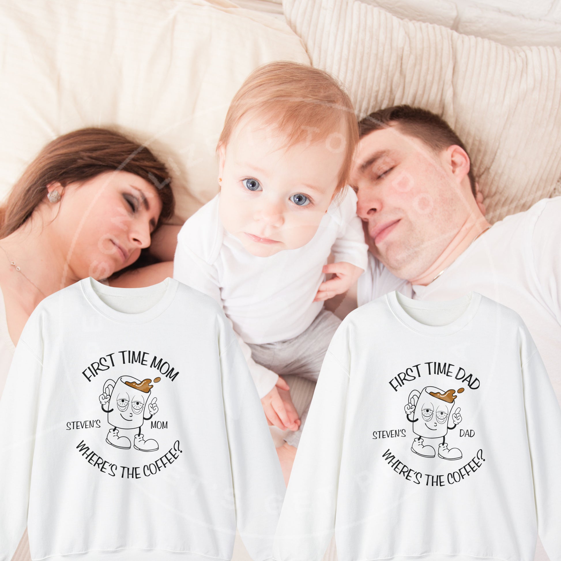 New Dad Gifts, New Mom Gift, Funny Sweatshirt For New Parents, Custom Gifts For First Time Parents, Humorous Apparel for Moms and Dads
