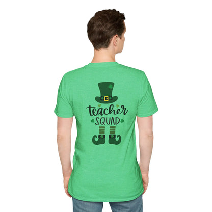 Personalized Teacher Squad St. Patrick's Day T-Shirt - Comfort & Charm - Teacher Squad Shirts - St. Patrick's Day Teacher Shirt
