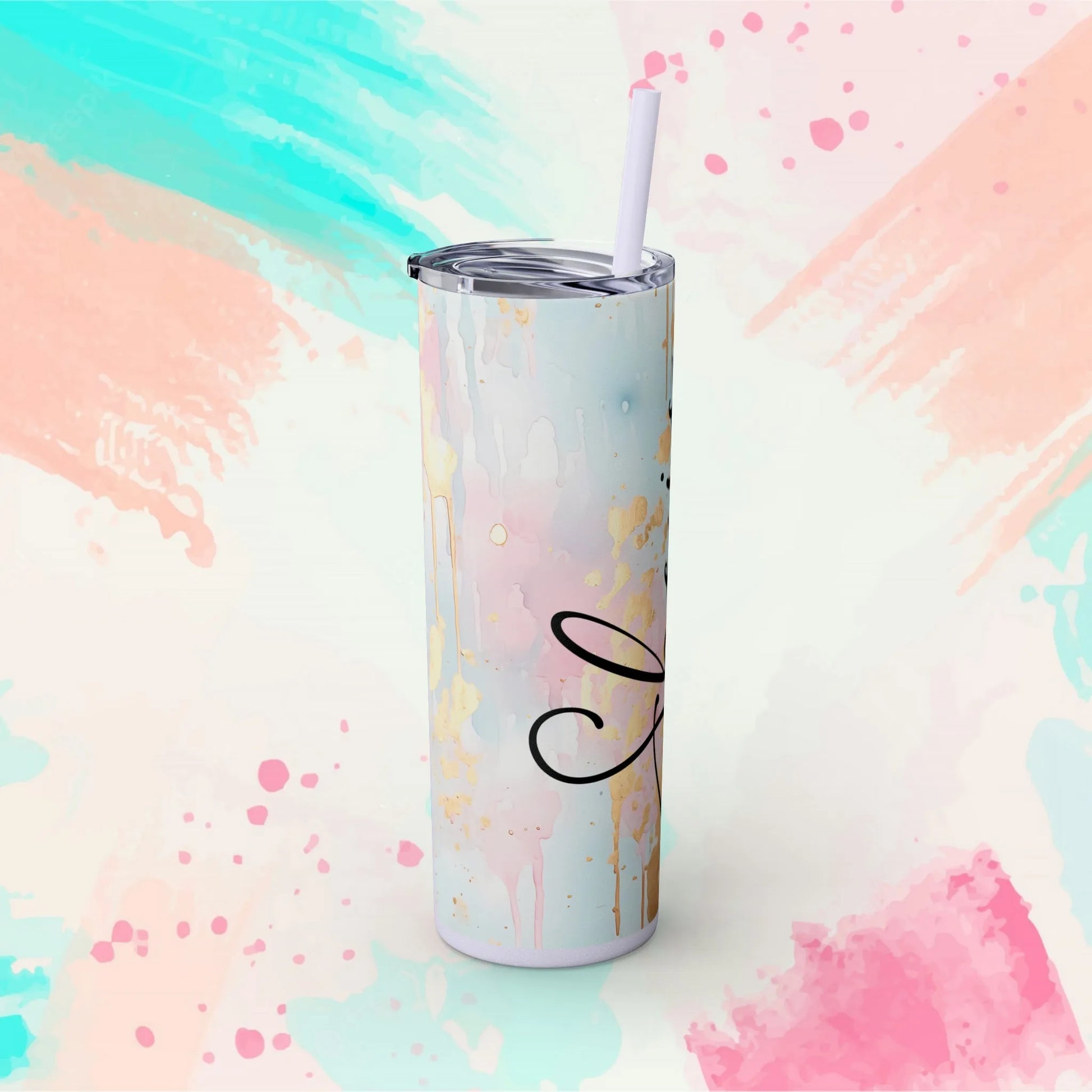 She Is Strong Fierce, Brave, Full Of Fire Skinny Tumbler with Straw, 20oz - Inspirational Tumbler - Motivational Tumbler