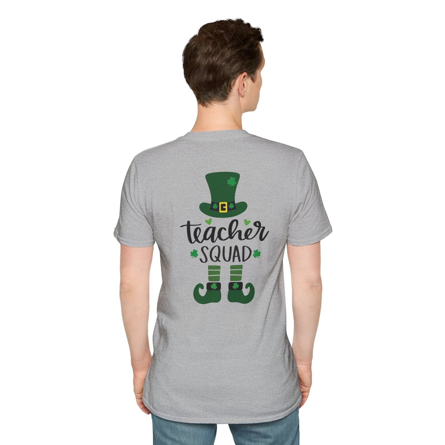 Personalized Teacher Squad St. Patrick's Day T-Shirt - Comfort & Charm - Teacher Squad Shirts - St. Patrick's Day Teacher Shirt