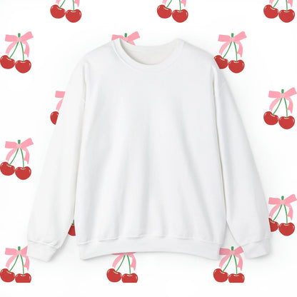 Be Kinds Coquette Crewneck Graphic Sweatshirt White Front