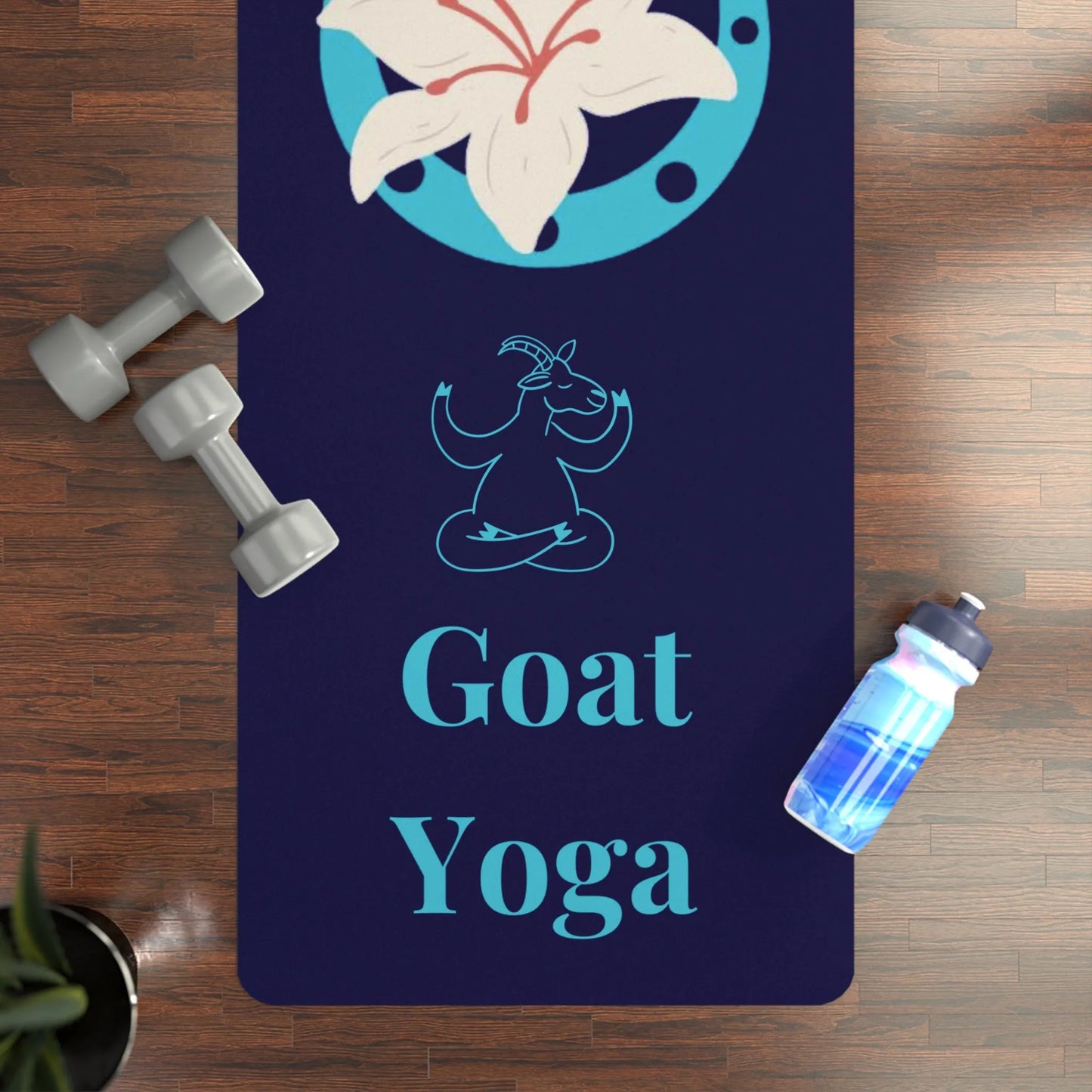The Lily Farm Goat Yoga Rubber Yoga Mat