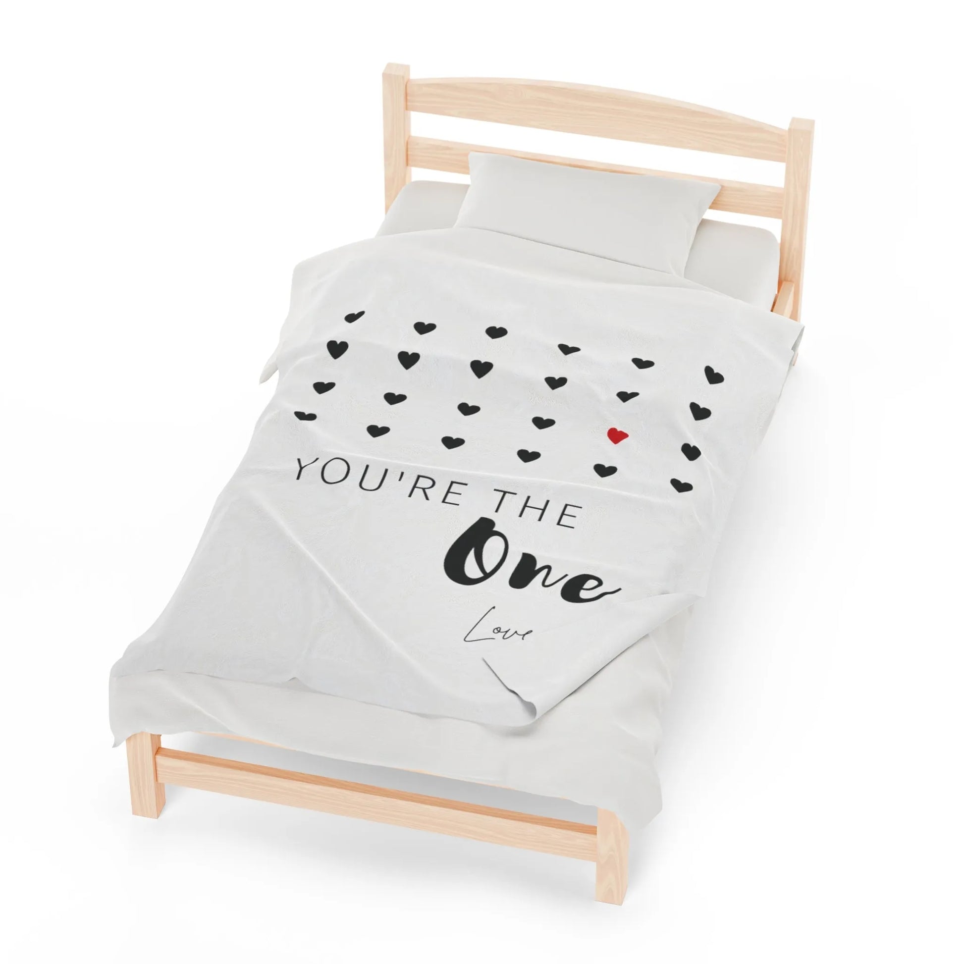 You're the one valentine's blanket
