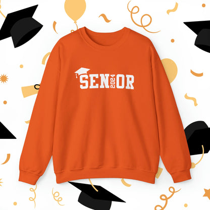 Senior 2024 Crewneck Sweatshirt - Senior 2024 Sweatshirt - Class of 2024 Sweatshirt Orange