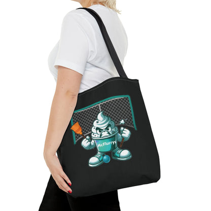 McFlurry's Broom Ball Team Logo Tote Bag